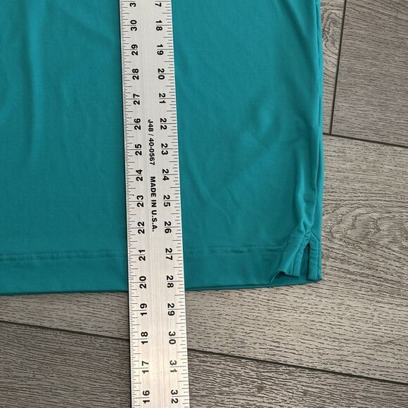 FootJoy Golf Sweater Mens Large Green 1/4 Zip Pullover Stretch Breathable Preppy - Picture 4 of 8